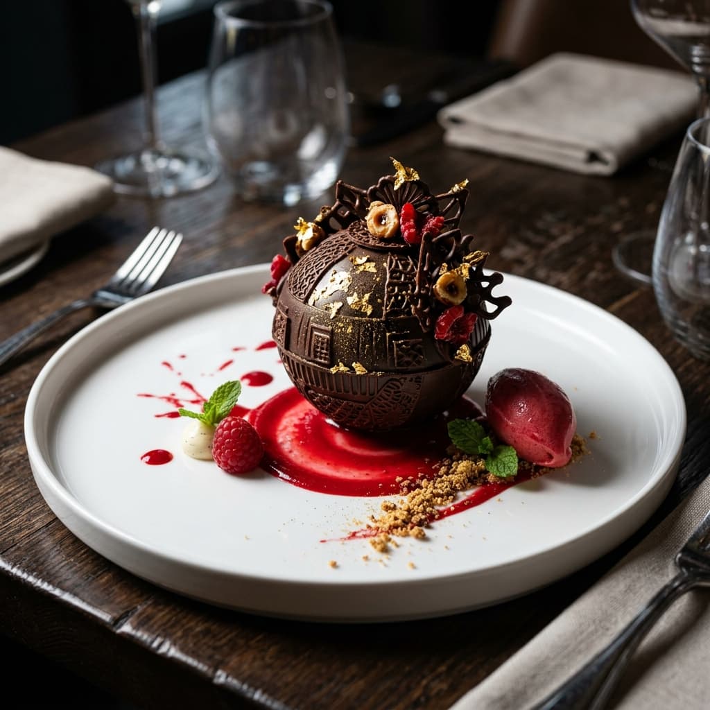 Golden Chocolate Sphere